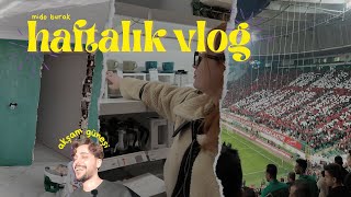 Evin Boya İşleri 🎨 Küvet Mi Duşakabin Mi 🛁 Bakan ile Maç İzlemek ⚽️  HAFTALIK VLOG [upl. by Akemak]