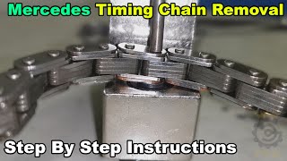 Mercedes Benz Timing Chain Removal amp Install Part 1  How To DIY [upl. by Wiseman]