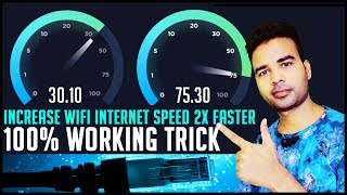 How to increase WiFi Internet Speed 2X in Hindi  100 Working Trick with Proof in MI Router 3c [upl. by Hulton]