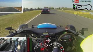 Javelin track day Snetterton 110517 Ariel Atom vs Porsche Cayman GT4 [upl. by Leahcimsemaj799]