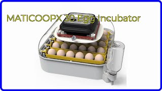 REVIEW 2024 MATICOOPX 30 Egg Incubator ESSENTIAL details [upl. by Glorianna]