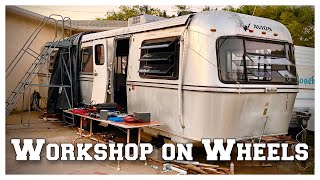 Turning my Avion Travel Trailer into a Mobile Workshop [upl. by Nievelt]