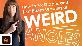 How to Fix Shapes Drawing At Weird Angle in Adobe Illustrator [upl. by Tanny308]