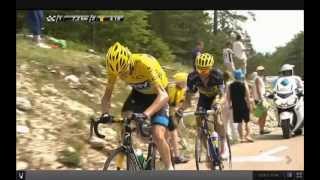 Froome unhumanly attack against Contador on mont ventoux [upl. by Barthold]