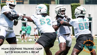 Miami Dolphins 2024 Training Camp Day 15 Recap  Dolphins Sign New Defensive Lineman [upl. by Chere836]