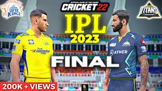 IPL 2023 FINAL CSK vs GT In Cricket 22  RtxVivek [upl. by Kari]