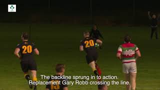 Irish Rugby TV Malahide v Bective Rangers UBL Highlights [upl. by Ahgiela]