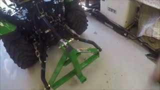 John Deere 1025r 3 point hitch install [upl. by Adnilahs]