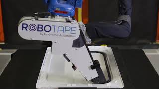 Automated Adhesive Tape Dispensing Robot [upl. by Jelks32]