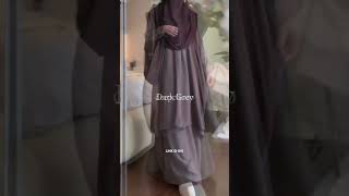 Shopee haul abaya cantik elegan one set [upl. by Oicatsana]