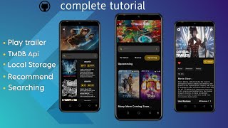 movie app flutter flutter movie app using tmdb api flutter complete project movie app tutorial [upl. by Albur]