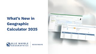 Whats New in Geographic Calculator 2025 [upl. by Ydnac16]