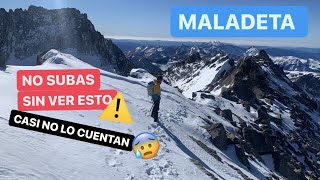 👉SUBIR al PICO MALADETA 3308m⛰Rimaya⚠️ INVERNAL❄️ [upl. by Ruhtracam]