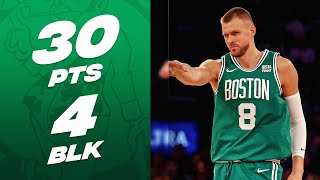 Kristaps Porziņģis Makes Celtics Franchise History In Debut At MSG [upl. by Cato]