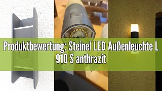 Produktbewertung Steinel LED Außenleuchte L 910 S anthrazit Wandleuchte mit 180° Infrarot Bewegung [upl. by Coretta]