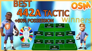 NEW BEST OSM 442A TACTIC 2024 quotWinning The UEFA Euro 24 Germany Cup With The Netherlandsquot [upl. by Ille123]