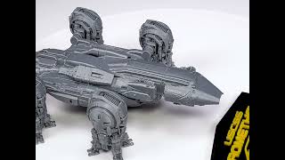 USCSS PROMETHEUS  Assembled 3D printed model [upl. by Grand]