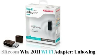 Unboxing Sitecom WLA2100 Usb Adapter  Installazione software su Mac ITA 2017 [upl. by Aterg]