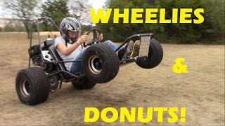 Go Kart Wheelies and Donuts [upl. by Janicki659]