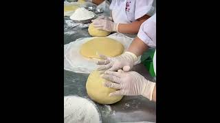 Making giant mooncakes for MidAutumn Festival they look deliciousmooncakes festive food [upl. by Cristine]