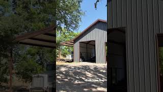 40x40 Texas Metal Building garage Metalbuildings steelbuildings [upl. by Ahsakat]