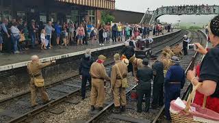 Dads Army Reenactment on the North Norfolk Railway [upl. by Solraced]