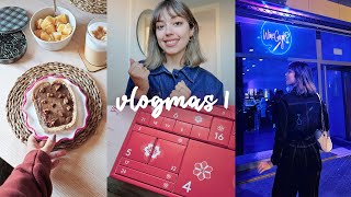 🎨 Comienza vlogmas Gingerbread toast Mis calendarios de adviento y Vamos a un evento l VLOGMAS 1 [upl. by Lazes]