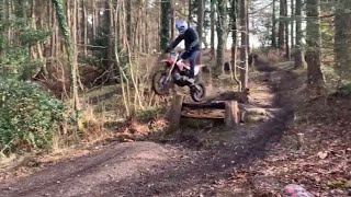 PIT BIKE JUMPS M2r rf 140cc and ss120r [upl. by Kcirddec583]