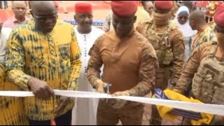 LE CAP IBRAHIM TRAORÉ INAUGURE OFFICIELLEMENT LES OPÉRATIONS DE LA BANQUE POSTALE DU BURKINA FASO [upl. by Nywles]