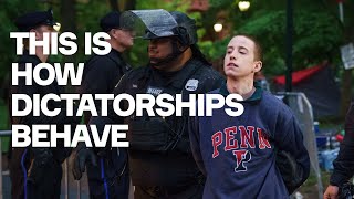 Cops Crush Gaza Encampment At UPenn  Where Are Free Speech Warriors Now [upl. by Nigem109]