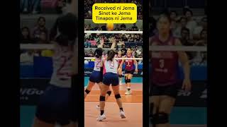 Received ni Jemasinet ke Jematinapos ni Jema creamline jemagalanza pvl volleyball fyp [upl. by Yeruoc]