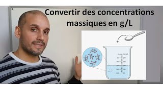 Convertir des concentrations massiques en gL [upl. by Minny479]