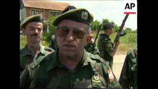 KOSOVO SERB TROOPS BEGIN WITHDRAWING [upl. by Lebama]