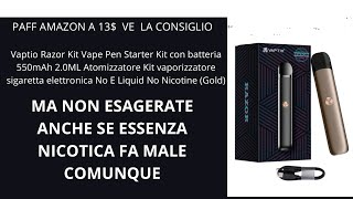 Paff amazon vaporizzatore sigaretta elettronica No E Liquid No Nicotinein descrizione [upl. by Quigley]