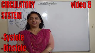 CIRCULATORY SYSTEM Systole and Diastole BIOLOGY ICSE Grade 10 [upl. by Elconin]