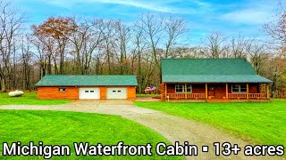 Michigan Waterfront Cabins For Sale  465k Acreage Cabins For Sale  Michigan Real Estate For Sale [upl. by Anilesor663]