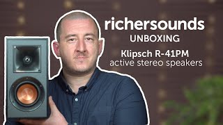 Unboxing the Klipsch R41PM Active Speakers  Richer Sounds [upl. by Recnal]