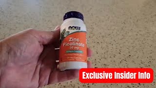 NOW Supplements Zinc Picolinate 50mg Review amp Demo Review [upl. by Ahsilif]