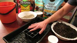 For New Gardeners Basic Seed Starting Supplies and How To Prepare Seed Starting Cells  MFG 2014 [upl. by Iahcedrom]