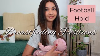 Breastfeeding Football Hold  Breastfeeding Education  Breastfeeding Positions [upl. by Thekla]