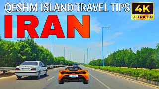 Driving Along The Stunning Roads of Iran Qeshm Island 4k HDR [upl. by Fital]