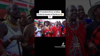 Maasai Culture🔥💃🏽 Ruto PresidentOfKenya duet [upl. by Frants]