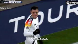 Amazing 🔥 Florian Wirtz Goal Germany Vs Bosnia amp Herzegovina 50 All Goals Analysis amp Highlights [upl. by Jacinto937]