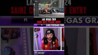 Sainz Misses the Pits🤨  2024 Las Vegas Grand Prix [upl. by Nimrac698]