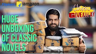 Huge Unboxing of Classic Books 📚 x GIVEAWAY [upl. by Yaner]