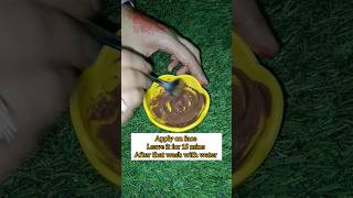 Skin whitening amp Glowing Cocoa Powder face pack ✨😊😍 shorts youtubeshorts skincare facepack diy [upl. by Attennaj125]