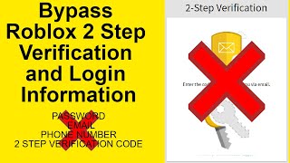 How to bypass Roblox 2 step verification and login information Roblox Quick Login [upl. by Ellita]