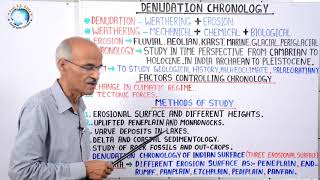 DENUDATION CHRONOLOGY अनाच्छादन कालानुक्रम  Part 31  Geography by SS Ojha Sir [upl. by Onia]