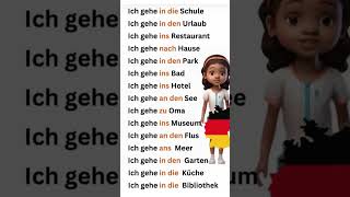 Akkusativ und Dativ Sätze Deutsch lernen deutsch Hören 🇩🇪 [upl. by Kyne963]