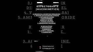 EXPECTORANTS [upl. by Adnoluy]